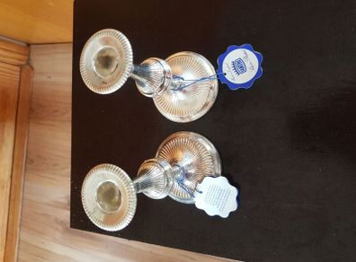 Silver Plated Candle Holders