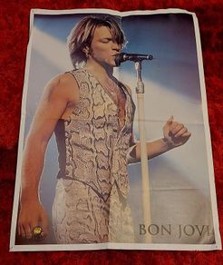 Large vintage Bon Jovi poster