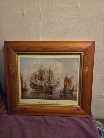 "De Ruyters Flagship 1665" Framed print