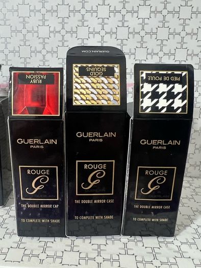 Guerlain Paris Lipsticks and The double Mirror Caps all brand new
