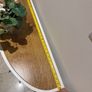 Modern Half-Moon Console Table + FREE Flower Pot Image 2