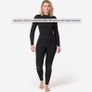 Womens black wetsuit 4/3 Image 3