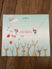 Brand new cardboard Polar Airways - Hallmark giant Christmas play card