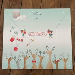 Brand new cardboard Polar Airways - Hallmark giant Christmas play card