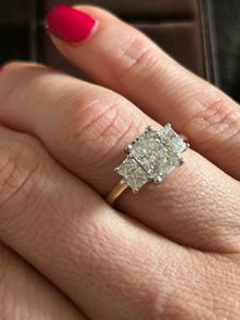 Beautiful brand new diamond engagement ring
