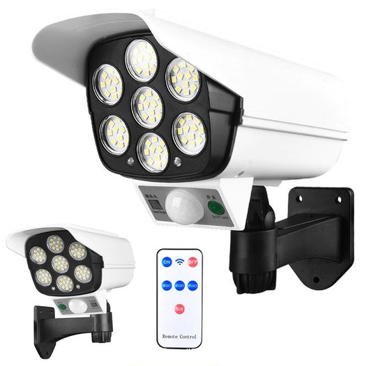 New Realistic Solar Dummy Fake Security Camera Surveillance CCTV Red LED #1472