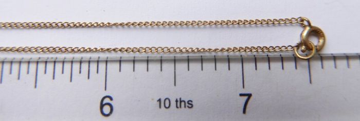 Vintage Dainty Flower Pendant Necklace 1/20 12K Gold Plated . length 16"