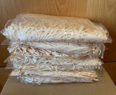 Cream coloured shredded paper