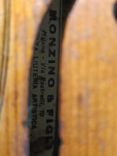An Amazing Monzino and Sons, 4/4, Violin Italy, Circa 1920,