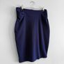 New Emery Rose Navy Blue High-Waisted Pencil Skirt Image 2