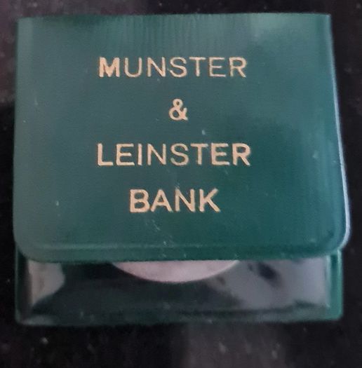 Silver Padraig Pearse 10 Shilling 1966 UNC coin in Munster and Leinster holder