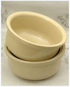 Pair Large Stoneware Crock Pots Salt Glazed Pearsons Chesterfield