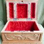 Vintage Personalized secret locking jewelry box . Large wooden puzzle box . Locking watch box Image 10