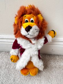 Vintage PMS Plush Stuffed Toy LION King Stuffed Animal  approx. 10" TUsed Please see photos