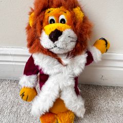 Vintage PMS Plush Stuffed Toy LION King Stuffed Animal  approx. 10" TUsed Please see photos