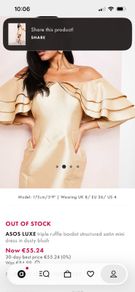 asos luxe dress