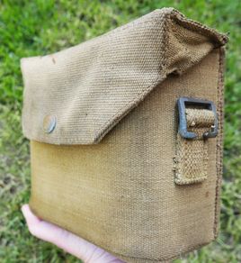 Original WW2 British Army Royal Artillery Battery Staff Webbing Satchel 1940
