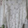 Hand knitted Crochet Lace Cardigan Jacket Image 2