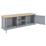 TV Cabinet Grey 120x30x40 cm Wood Image 3