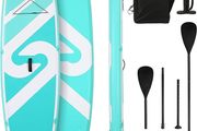 Paddle Board Stand Up Paddle Board Inflatable Paddleboard SUP Board with Premium Full Accessories 120"x30"x6" for Youth &amp; Adults Have Fun in Oceans, River and Lakes (FREE POSTAGE)