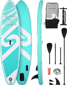 Paddle Board Stand Up Paddle Board Inflatable Paddleboard SUP Board with Premium Full Accessories 120"x30"x6" for Youth & Adults Have Fun in Oceans, River and Lakes (FREE POSTAGE)