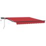 Retractable Awning Manual Red 350 x 250 cm Fabric Image 2
