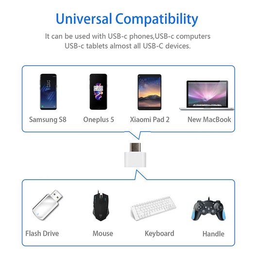 2PCS - [Micro USB (Female) to USB-C (Male) + Micro USB (Female) to Apple Lightning (Male)] Convertors/Adapters (Brand New/Warranty)