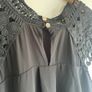 Papa D'oro ladies black lace top size 14 to 16 - new Image 4