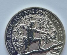 1 + 1 oz UK Silver Myths and Legends, Robin Hood & Maid Marian