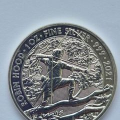 1 + 1 oz UK Silver Myths and Legends, Robin Hood & Maid Marian
