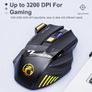 iMice Wireless Gaming mouse LED Gaming Optical Mouse black 3200 DPI rechargeable Image 3