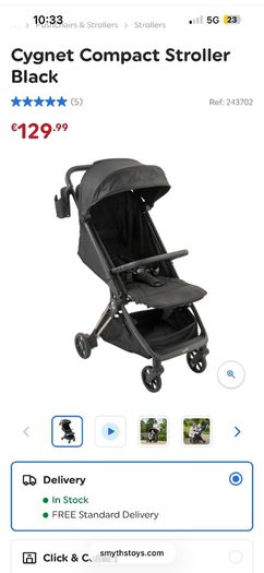 Cygnet Compact Stroller Black