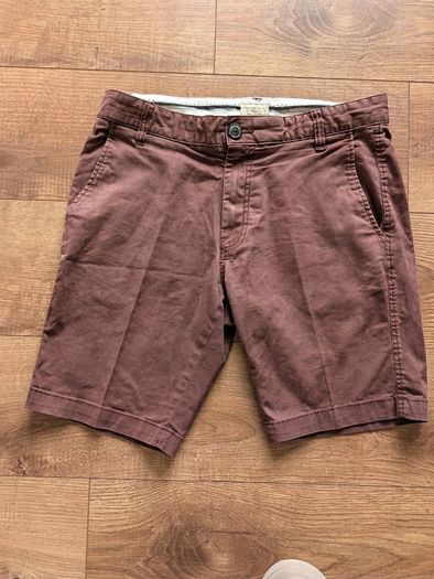 Selected Homme Tailored Chino Shorts - Burgundy / Rust Red (Size W30-W31)