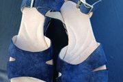 Pair of CLARKS Suede Wedges