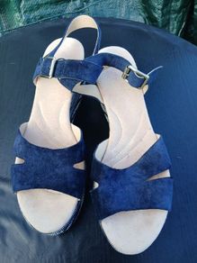 Pair of CLARKS Suede Wedges