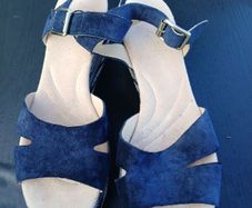 Pair of CLARKS Suede Wedges