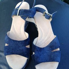 Pair of CLARKS Suede Wedges