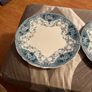 Plates x 2 with Wall Hangers - Argyle Burslem Image 2