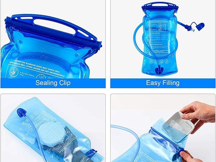 Hydration Bladder, 3 L 2 L 1.5 L Water Bladder BPA Free, 3 Liter Large Opening Water Reservoir, Leak Proof Military Water Storage Bladder Bag for Cycling Hiking Camping Biking Running (FREE POSTAGE)