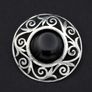 Jet Sterling Silver Brooch Image 9