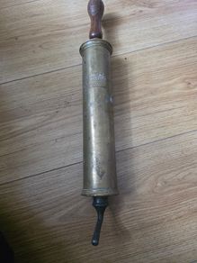 Antique Large Vintage Brass Farming or Veterynary Syringe