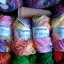 Knitting Yarn (reds, purples, pinks, greens) Image 3