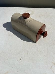 Antique delph hot water bottle