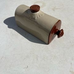 Antique delph hot water bottle