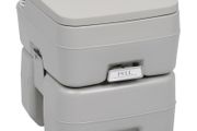 Portable Camping Toilet Grey 20+10 L