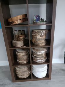 Wedding wood slices