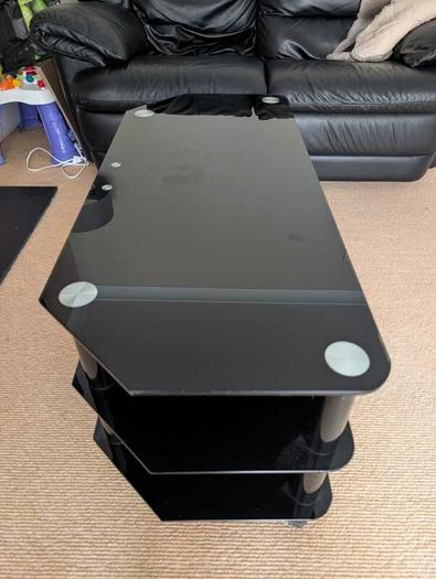 Black Glass TV Unit / Media Console Dublin 18