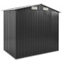 Garden Shed with Rack Anthracite 205x130x183 cm Iron Image 5
