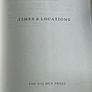 Michael Smith - Times & Locations. Dolmen Press. Poetry. March 1972. Hardcover. Image 9