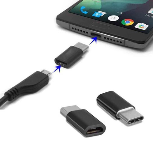 Micro USB Female to Type C USB Male Charger Adapter For Samsung Xiaomi Huawei - FHT06CAB
